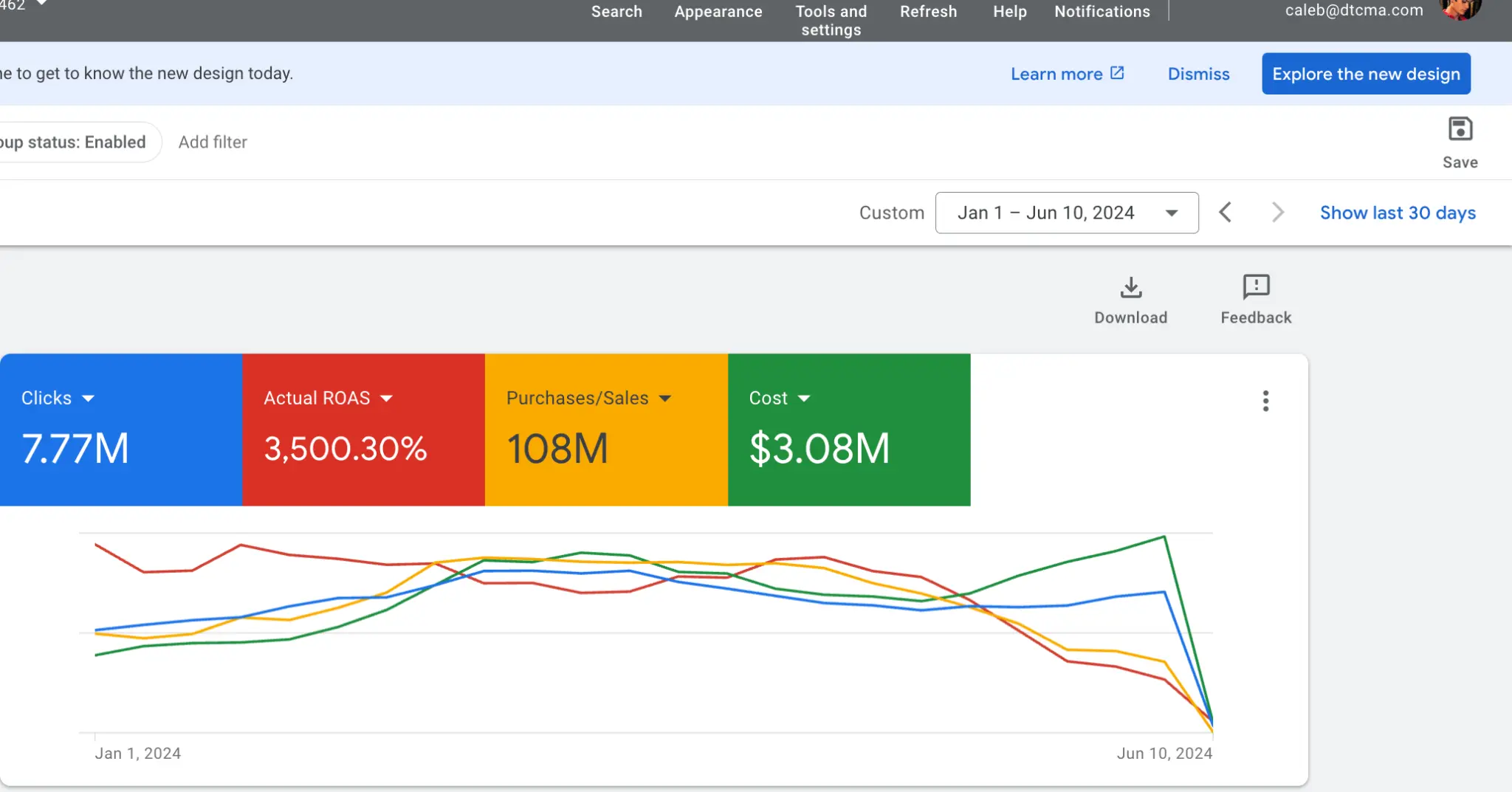 Google Ads campaign result 1